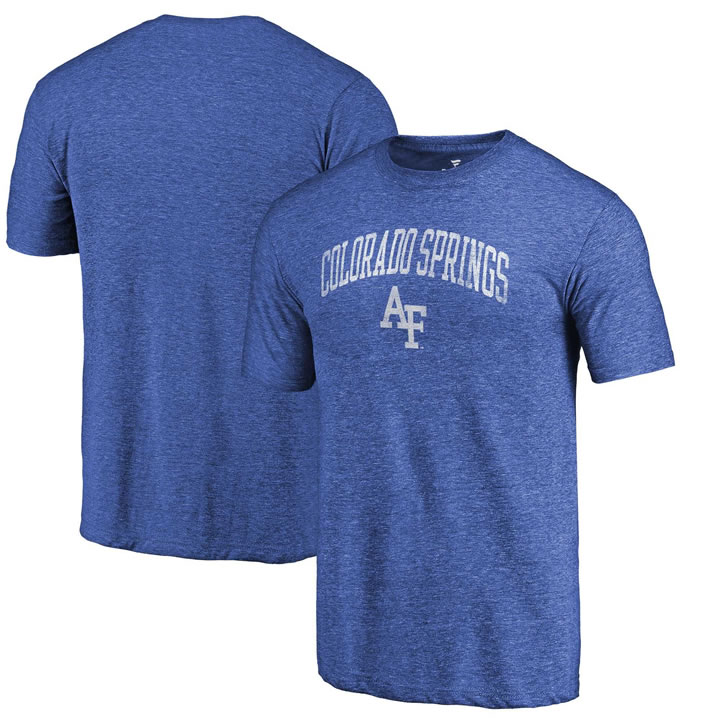 Air Force Falcons Fanatics Branded Royal Arched City Tri Blend T-Shirt,We sell and wholesale Air Force Falcons Fanatics Branded Royal Arched City Tri Blend T-Shirt on line form chian!